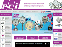 Tablet Screenshot of pci-instruments.com